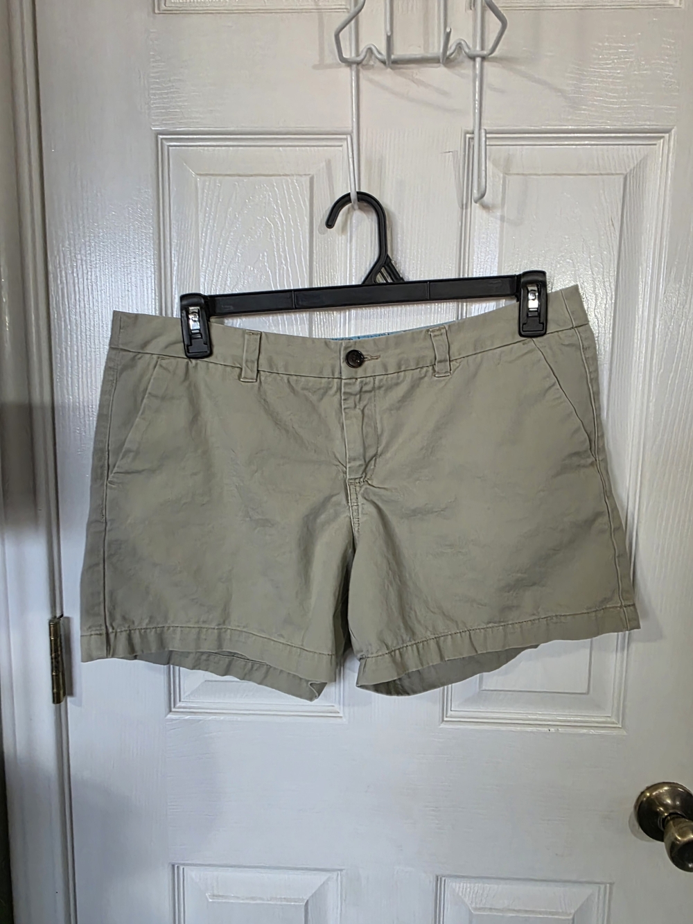 Classic Women's Tan Bermuda Shorts - Casual Everyday Style